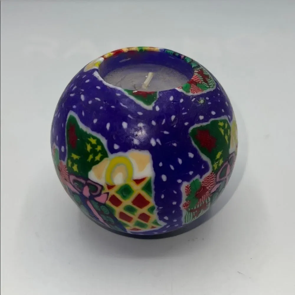 VINTAGE 1990’s MAGIC GLOW CANDLE Christmas Theme